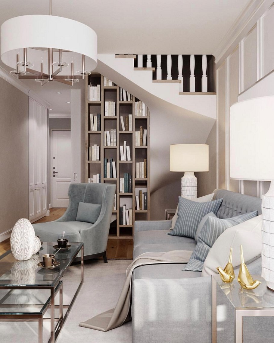 Перегородка между прихожей и гостиной