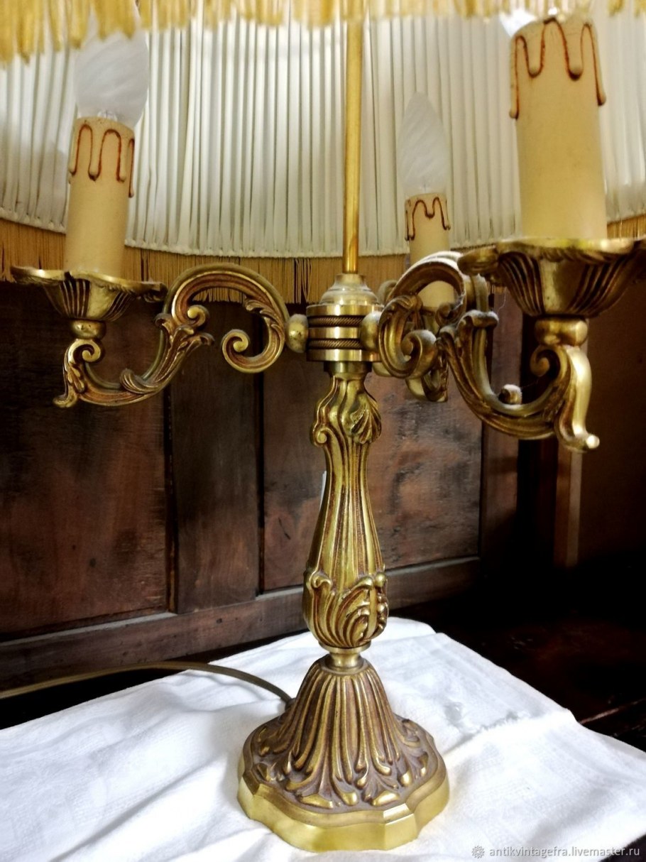 Настольная лампа бронза Италия giftelit