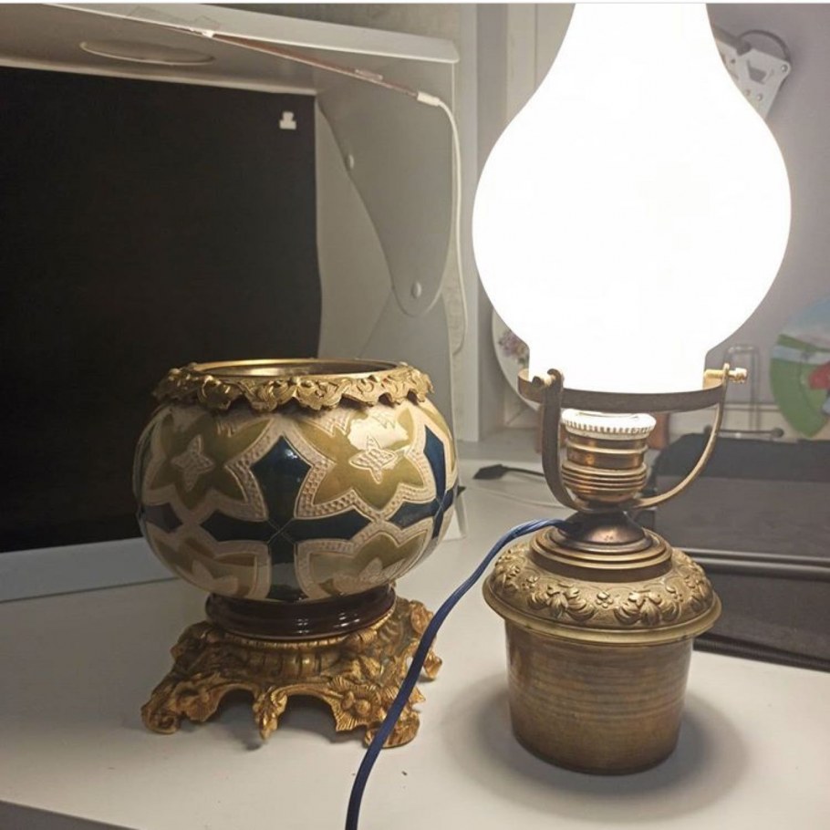 Настольная лампа 19 века