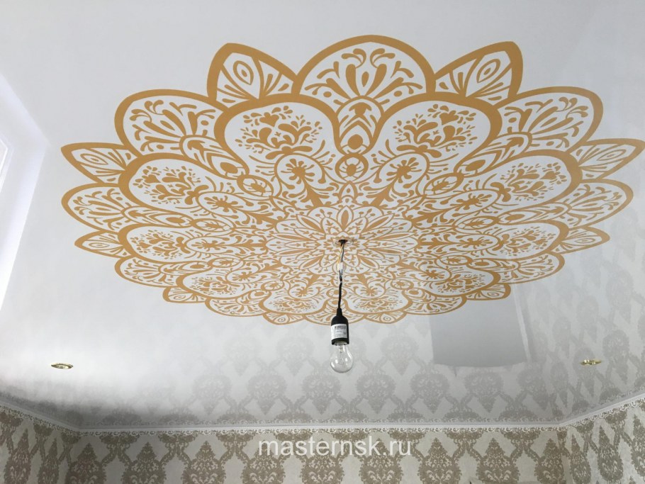 Фотопечать вокруг люстры