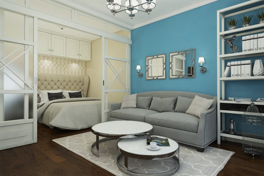 Однокомнатная квартира в стиле современная классика