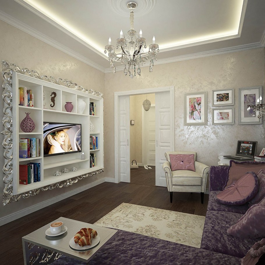 Однокомнатная квартира в классическом стиле