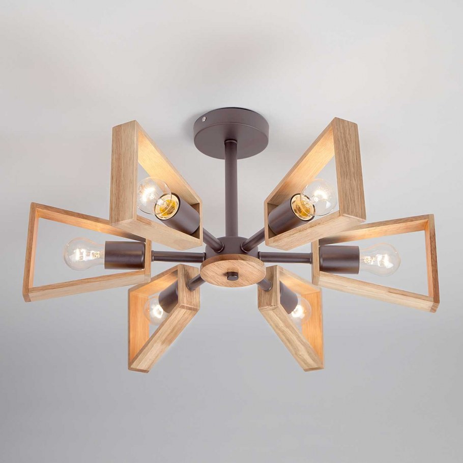 Люстра Eurosvet 70056/6 кофе