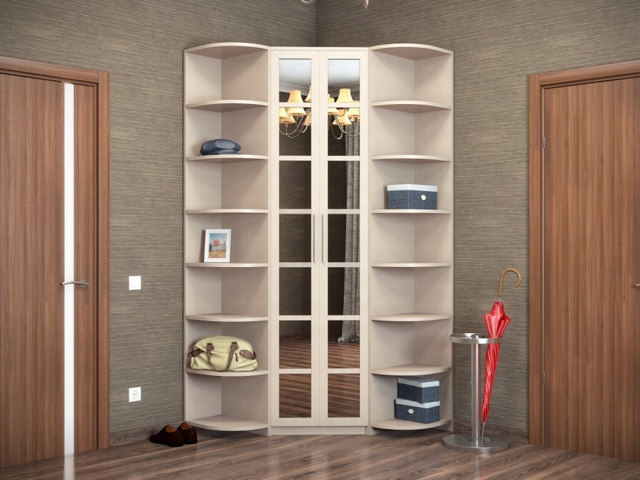 Угловой шкаф в коридор