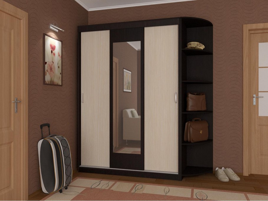 Шкаф купе «Ника-2» дуб венге