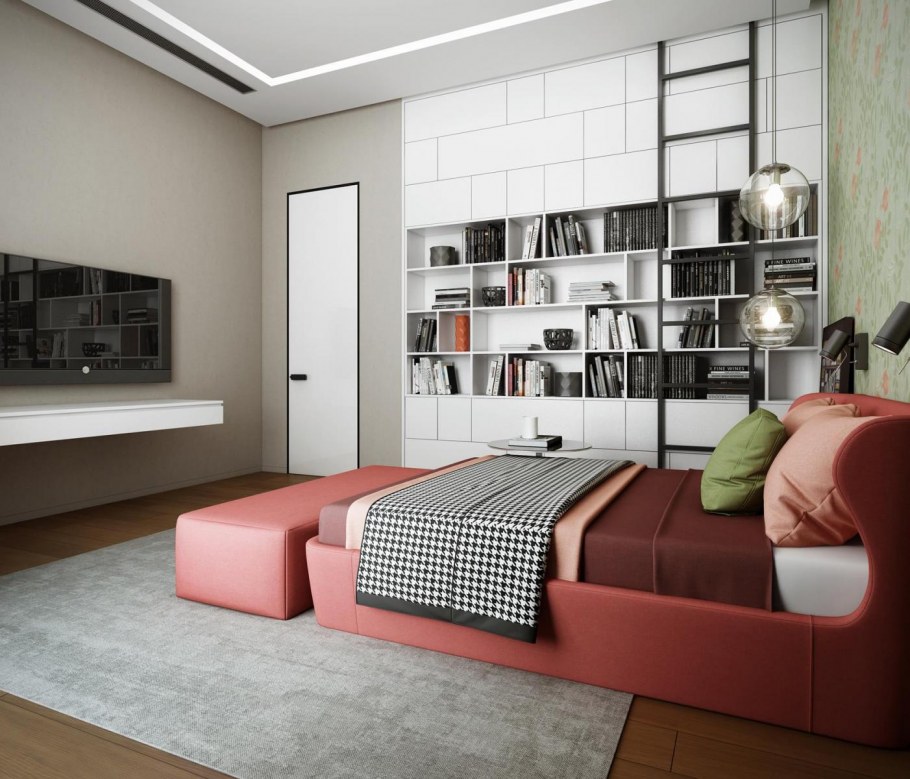 Спальня в стиле функционализм