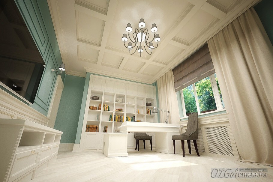 Неоклассика в интерьере с высокими потолками
