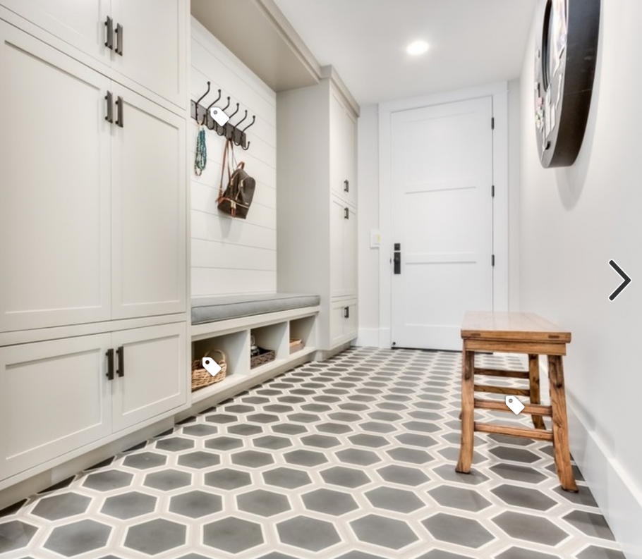 TOPCER Octagon White Black Dots