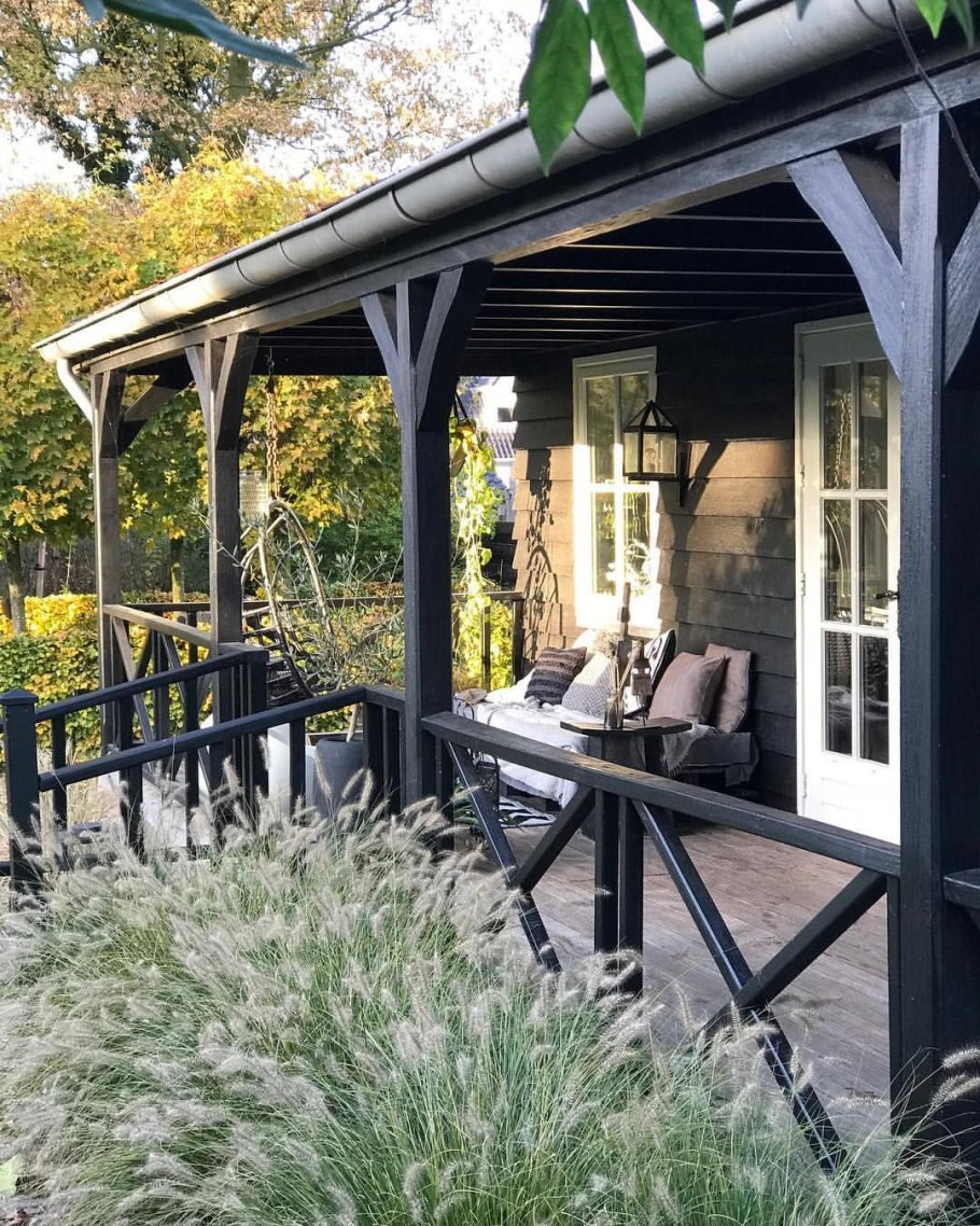 Открытая веранда в скандинавском стиле