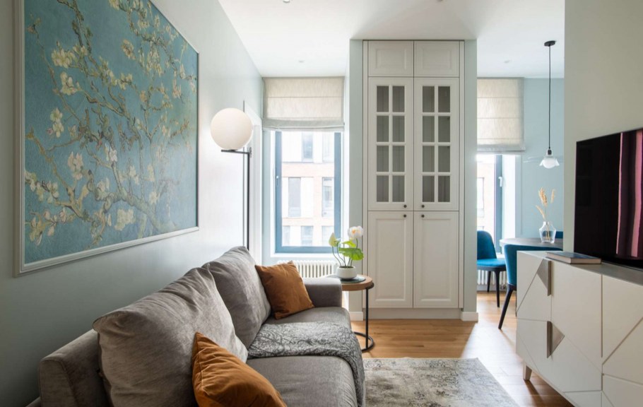 Гостиная в двухкомнатной квартире