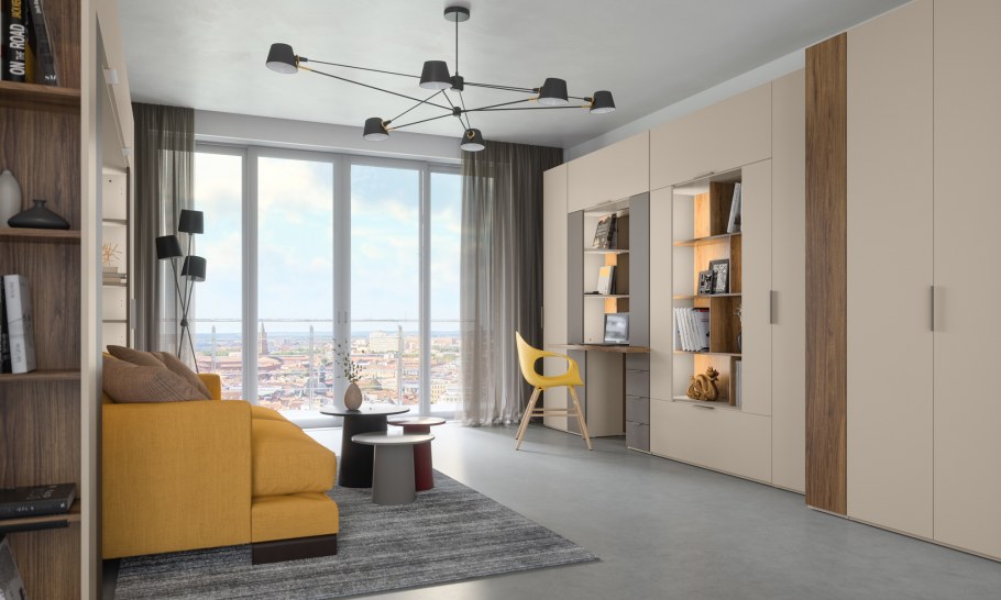 Стенка Сохо 7 Модерн глянцевая