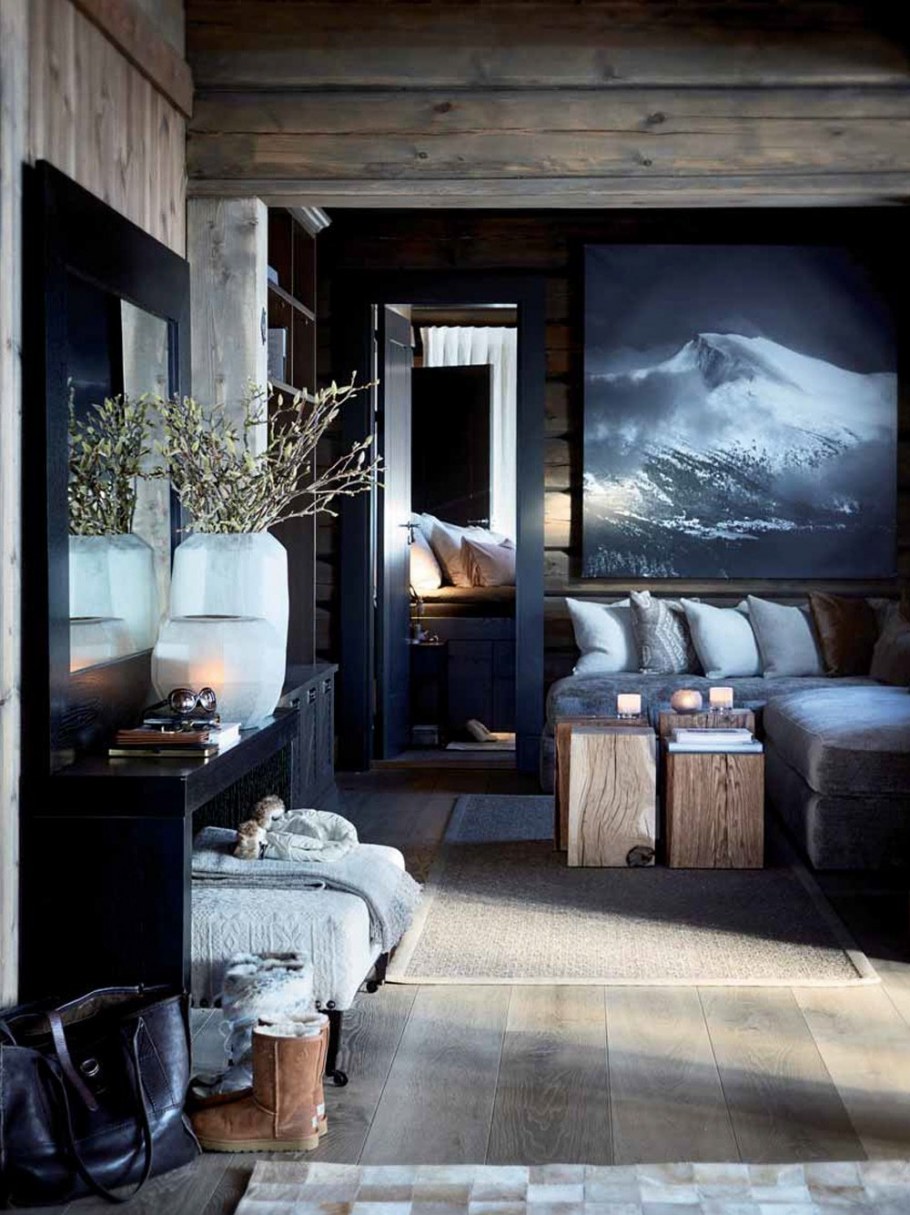 Гостиная в норвежском стиле