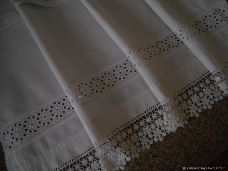 Штора полосы Батист