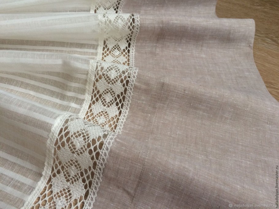 Тюль из льна