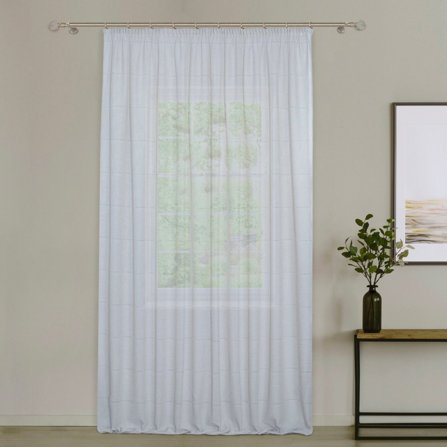 Штора тюлевая Garden c 537577 v11 200х270 см бирюзовая