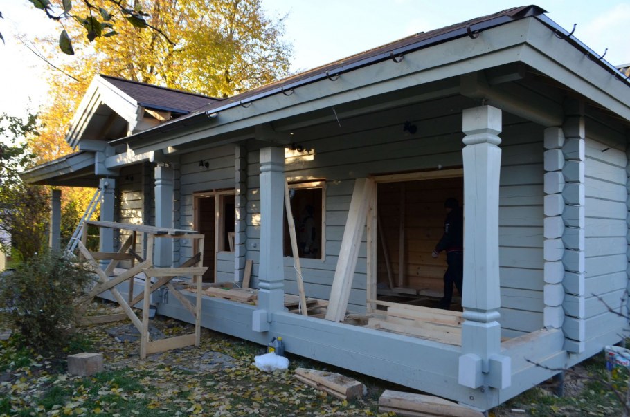 Скандинавский стиль в деревянном доме