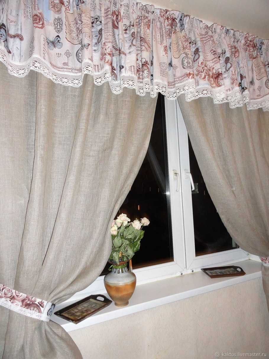 Занавески в стиле Кантри