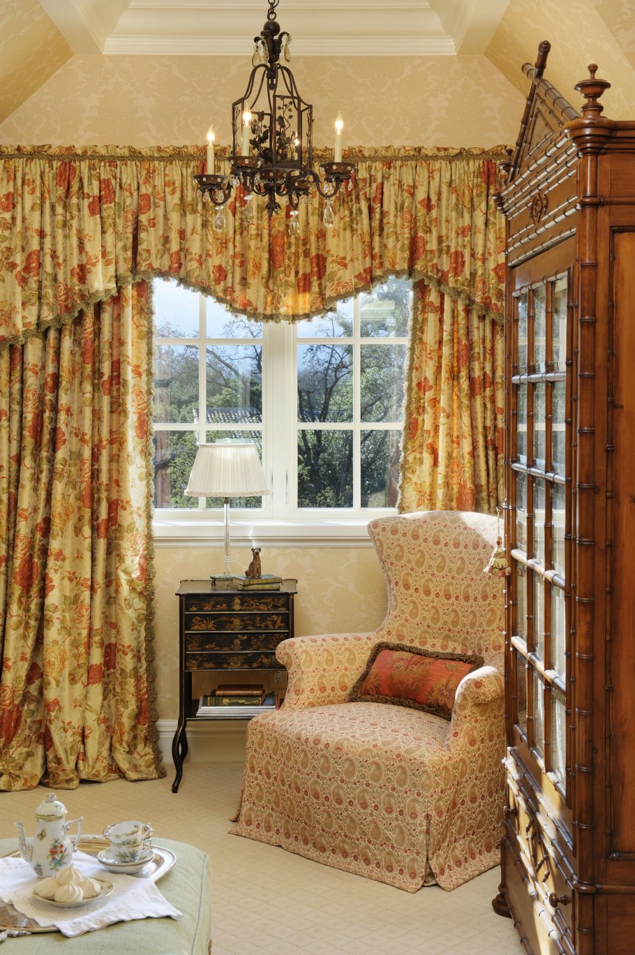 Шторы в стиле Кантри для гостиной