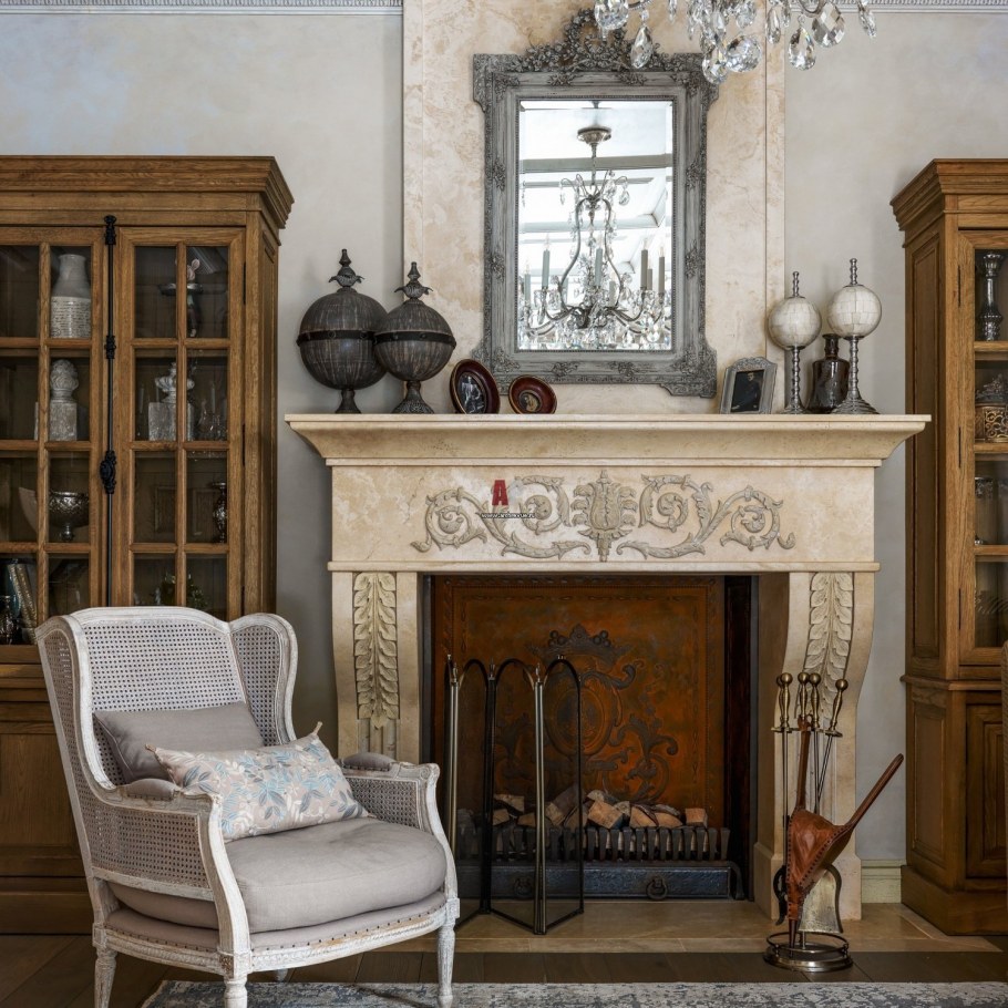 Камин в американском стиле