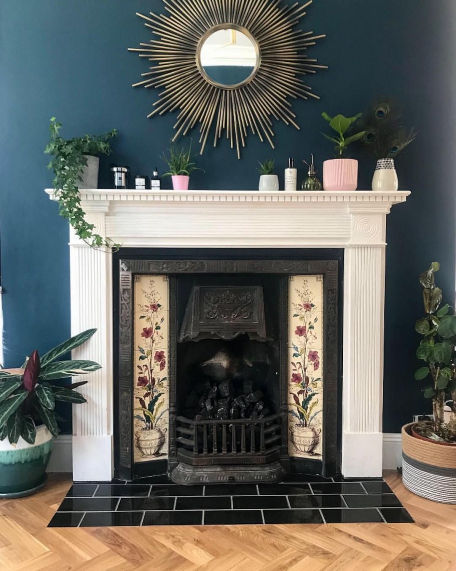 Камин мрамор Black Storm