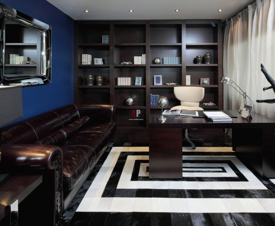 Интерьер кабинета в квартире