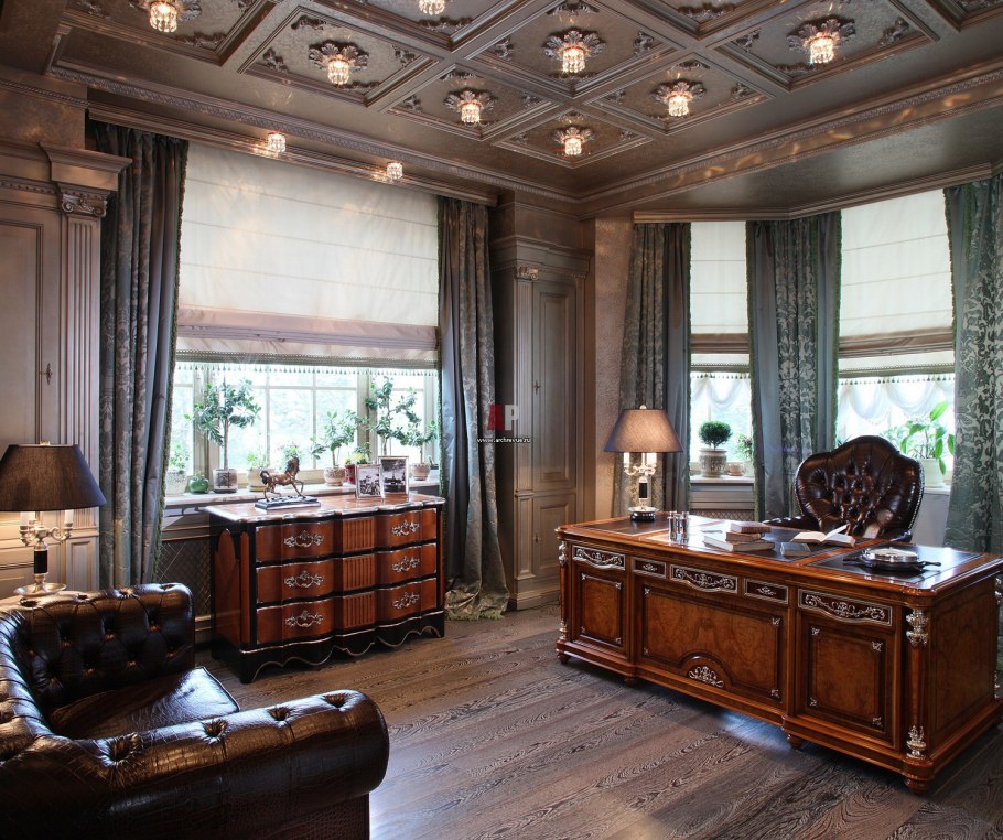 Роскошный интерьер кабинета