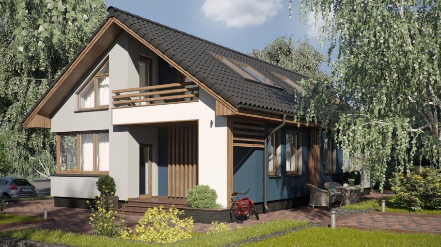 Дома с мансардой в скандинавском стиле