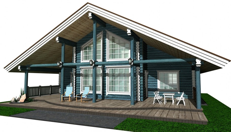 Маленький мансардный дом