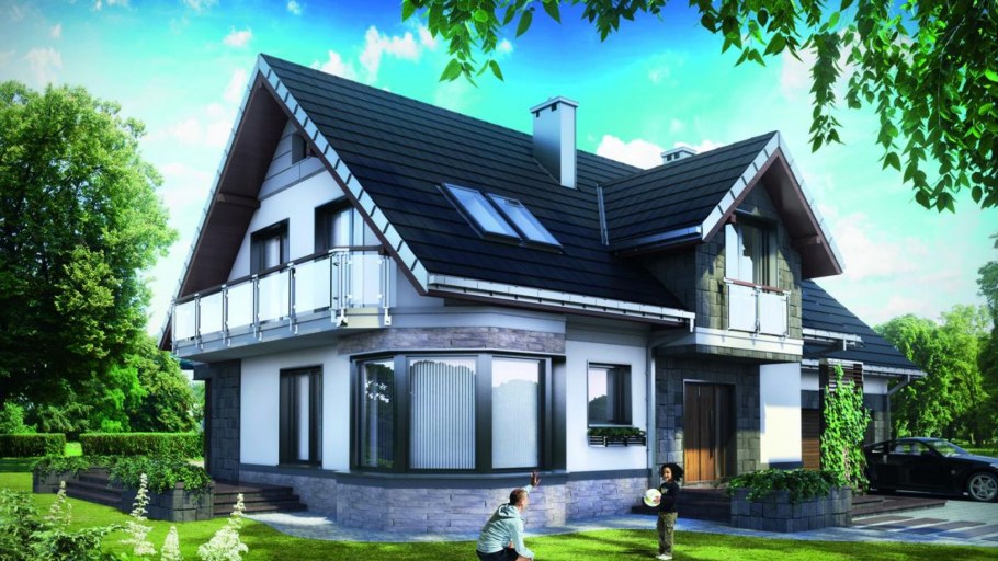 Дом из бруса проекты Скандинавия 130м2