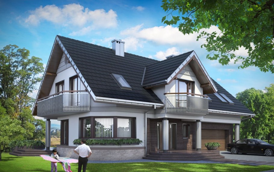 Каменные дома в скандинавском стиле