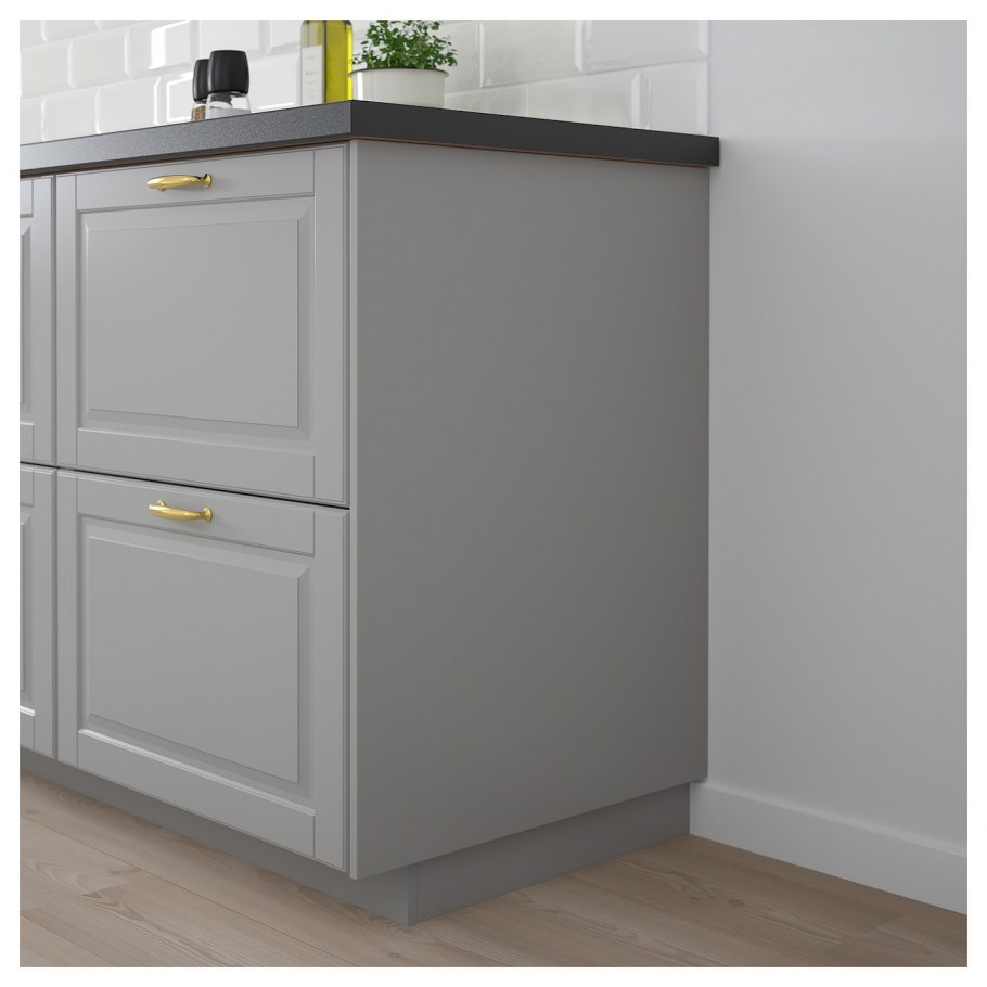 Будбин накладная панель серый 62x240