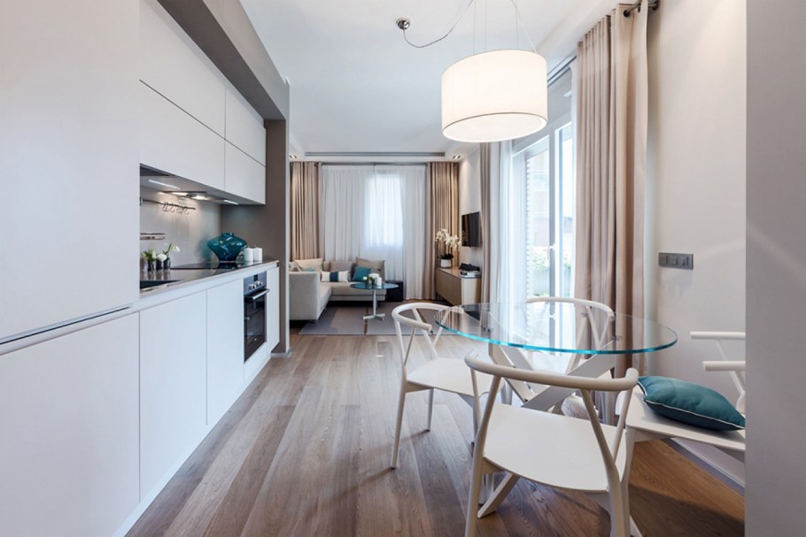 Кухня-гостиная Неоклассика 20 кв метров