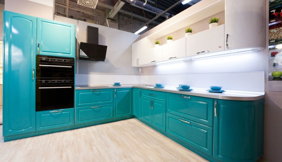 Кухня Аквамарин МДФ эмаль