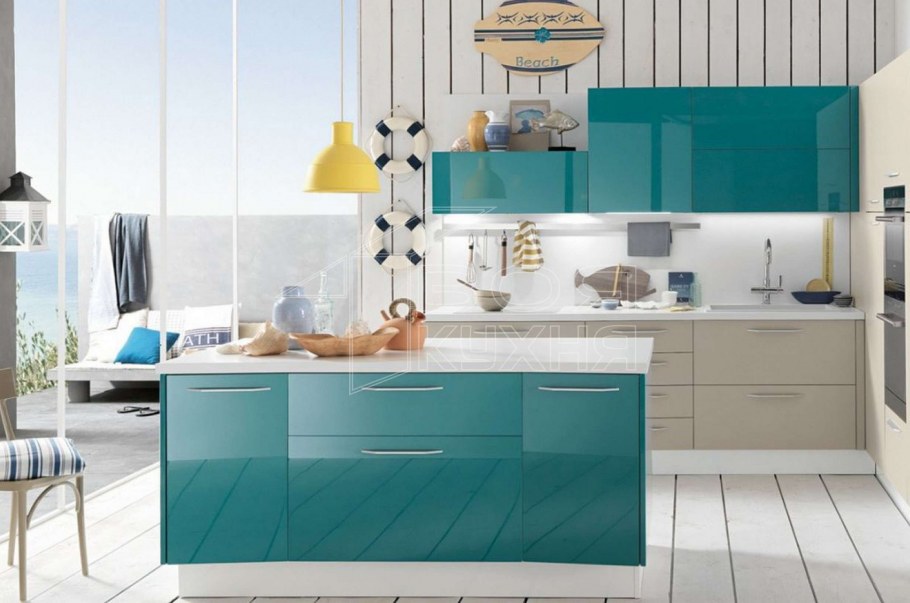 Кухня Мишель Skyline бирюза