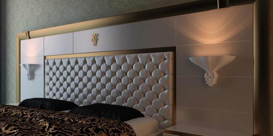 3d панелями Artpole спальная