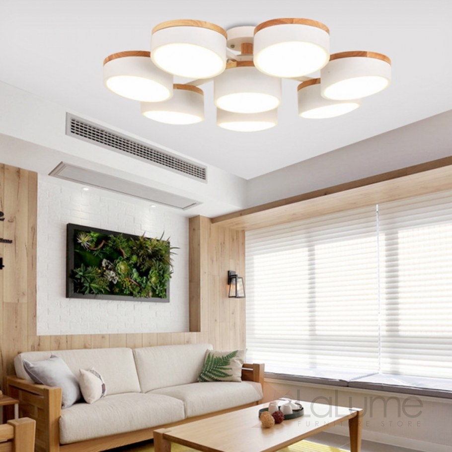 Современные люстры в гостиную с низким потолком