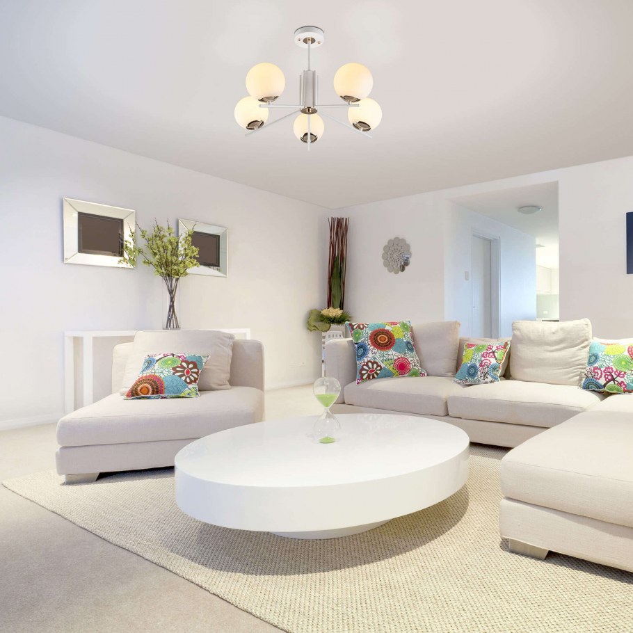 Потолочная люстра Eurosvet Lucas 70092/5 белый