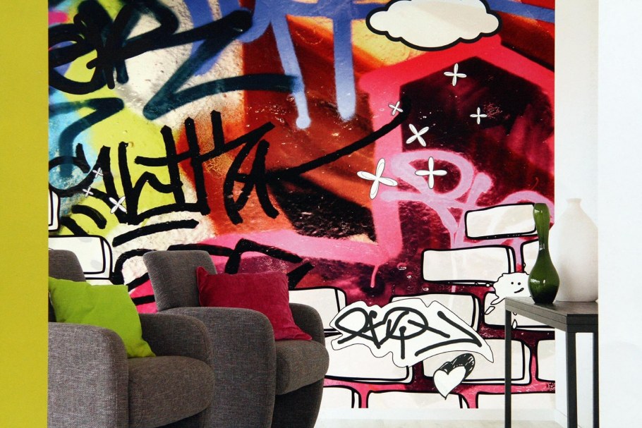 Комната в стиле граффити