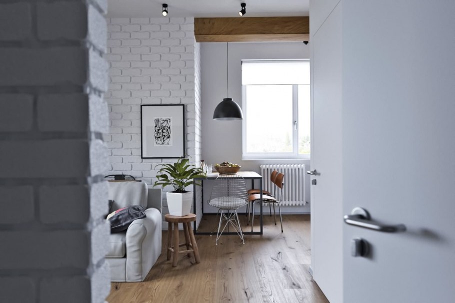 Студия в стиле Скандинавский лофт