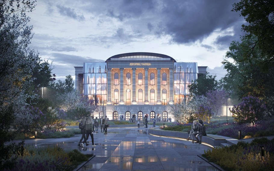 Парк с фонтаном проект