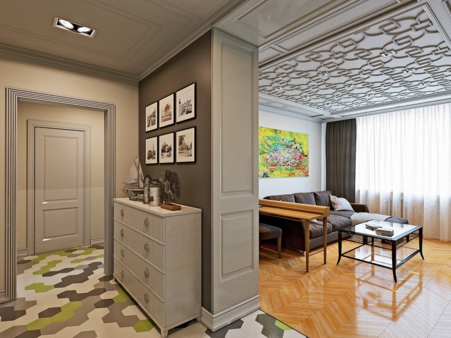 Маленькая кухня Объединенная с гостиной