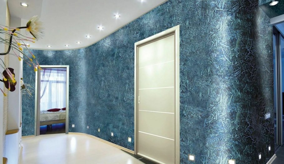 Декор стен жидкими обоями