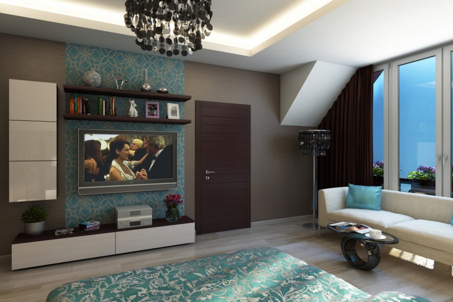 Диванная зона в гостиной