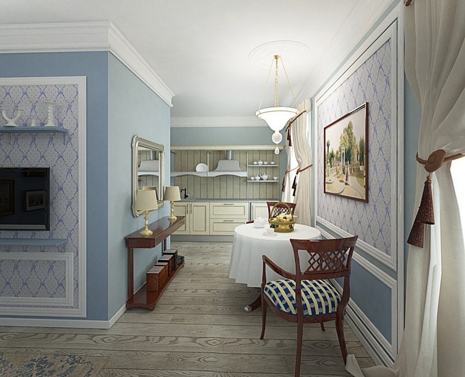 Интерьер в стиле Дворянское гнездо