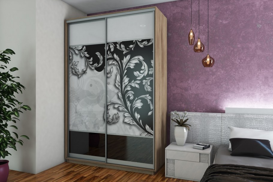 Двухдверные шкафы купе в спальню