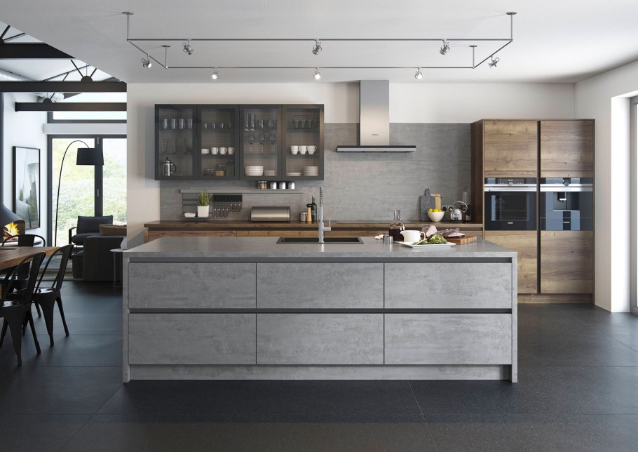 Кухня Саманта бетон