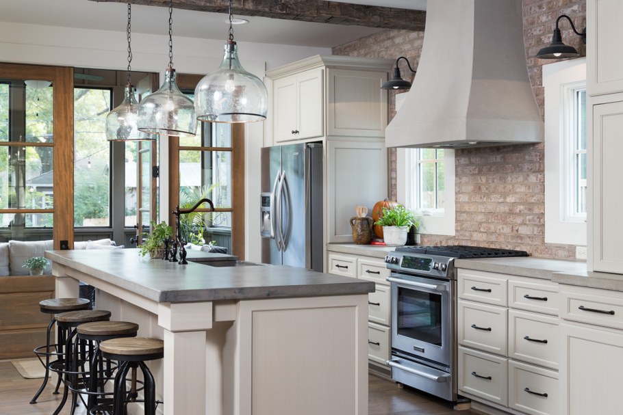 Барная стойка в стиле лофт для кухни