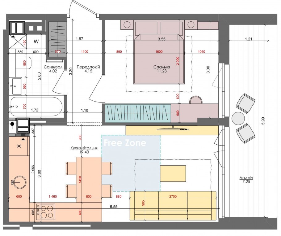 План однокомнатных квартир в новостройках
