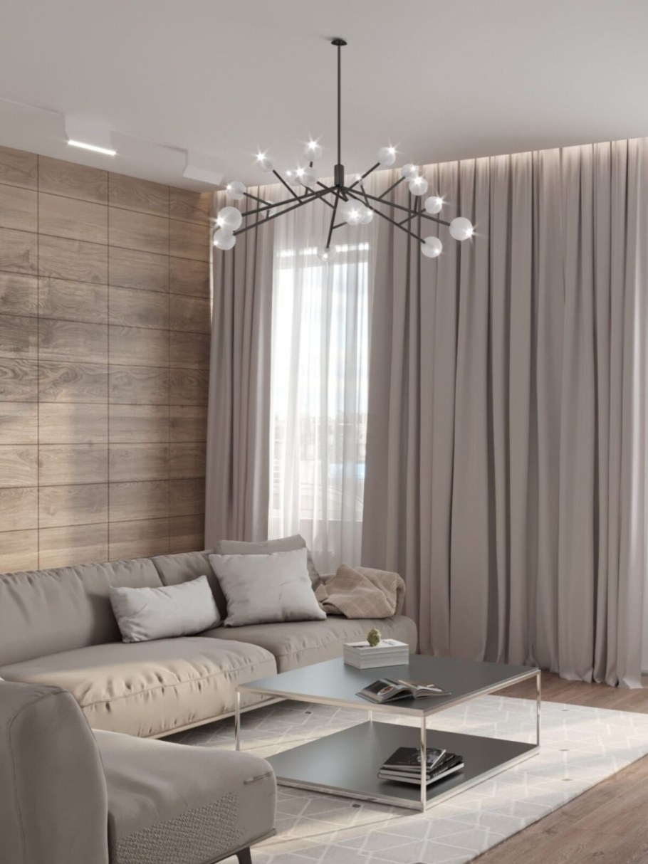 Интерьер зала в стиле Минимализм