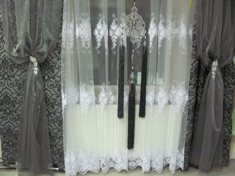 Тюль из фатина в интерьере